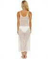 Isabella Rose Women's Tuscany Knit Tank Swim Cover-up Dress In White