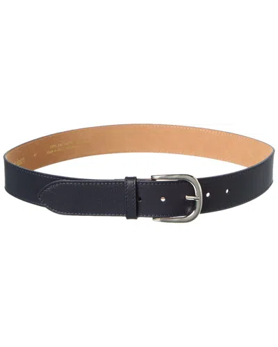 Isabella Rosetti Drew Leather Belt In Blue