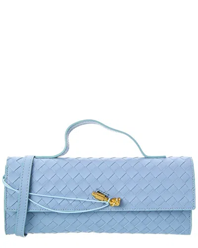 Isabella Rosetti Faye Hand-woven Leather Clutch
