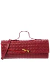 Isabella Rosetti Faye Hand-woven Leather Clutch