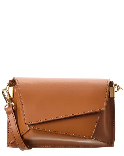 Isabella Rosetti Hazel Leather Crossbody In Brown
