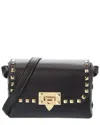 Isabella Rosetti Juliette Studded Leather Shoulder Bag