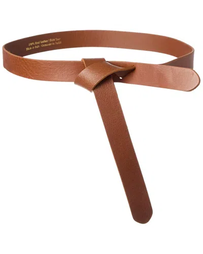 Isabella Rosetti Mabel Leather Belt In Brown