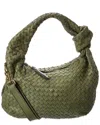 Isabella Rosetti Sylvie Hand-woven Leather Shoulder Bag