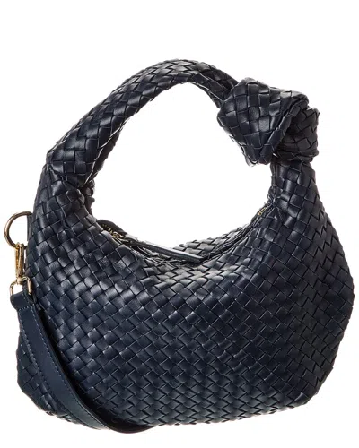 Isabella Rosetti Sylvie Hand-woven Leather Shoulder Bag