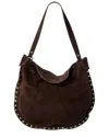 Isabella Rossetti Adele Suede Tote In Brown