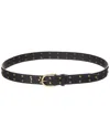 Isabella Rossetti Ambre Leather Belt In Black