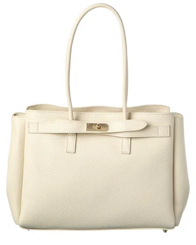 Isabella Rossetti Arden Leather Handbag In White