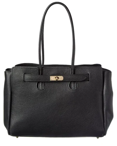 Isabella Rossetti Beatrix Leather Handbag In Black