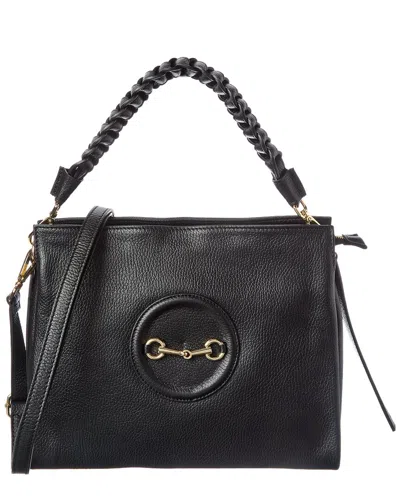 Isabella Rossetti Calista Leather Handbag In Black