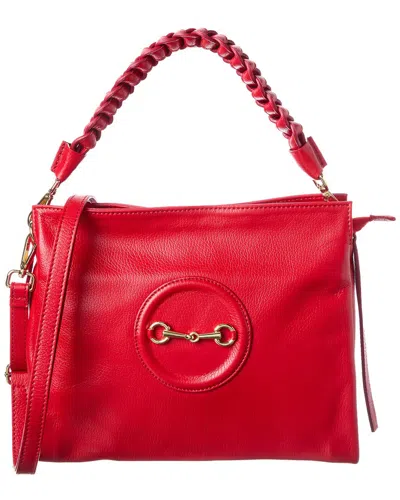 Isabella Rossetti Calista Leather Handbag In Red