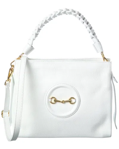 Isabella Rossetti Calista Leather Handbag In White