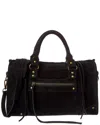 Isabella Rossetti Charlotte Suede Tote In Black