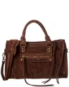 Isabella Rossetti Charlotte Suede Tote In Brown