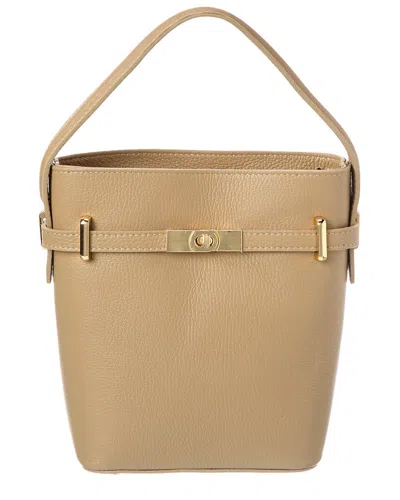 Isabella Rossetti Chiara Leather Handbag In Brown