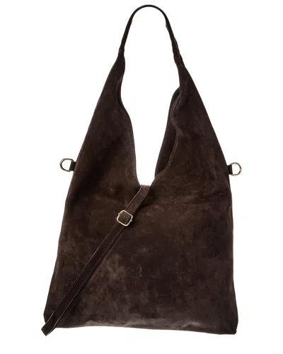 Isabella Rossetti Chloe Suede Tote In Purple