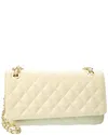 Isabella Rossetti Cleo Quilted Leather Shoulder Bag In White