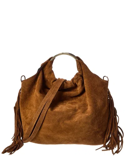 Isabella Rossetti Dakota27 Fringe Leather Tote In Brown