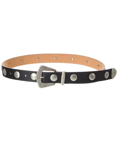 ISABELLA ROSSETTI DYLAN STUDDED LEATHER BELT