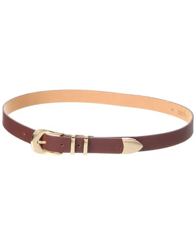 Isabella Rossetti Eira Leather Belt In Brown