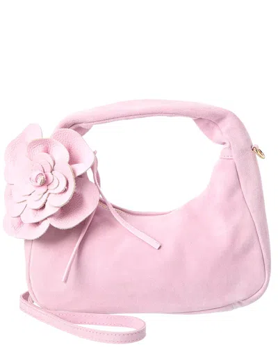 Isabella Rossetti Fluer 27 Suede Shoulder Bag In Pink