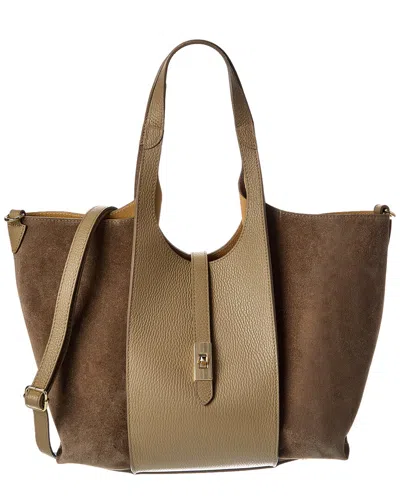 Isabella Rossetti Hattie27 Suede Tote In Brown