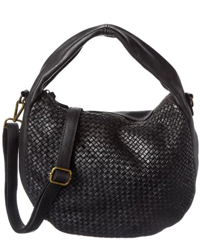 Isabella Rossetti Iliana Leather Handbag In Black
