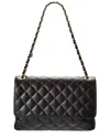 Isabella Rossetti Irene Quilted Leather Shoulder Bag In Black
