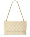 Isabella Rossetti Irene Quilted Leather Shoulder Bag In Neutral