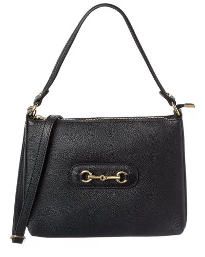 Isabella Rossetti Kalina Leather Handbag In Black