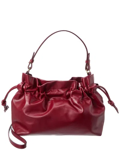 Isabella Rossetti Layla Leather Handbag In Burgundy