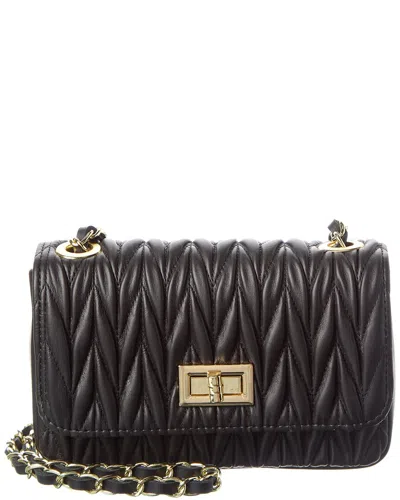Isabella Rossetti Lyla Quilted Leather Crossbody In Black