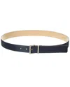 Isabella Rossetti Marina Leather Belt In Blue