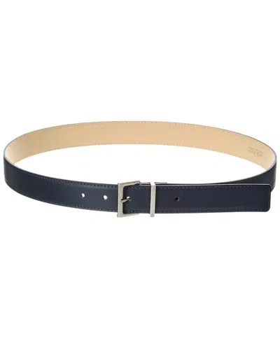 Isabella Rossetti Marina Leather Belt In Blue