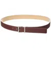 Isabella Rossetti Marina Leather Belt In Brown