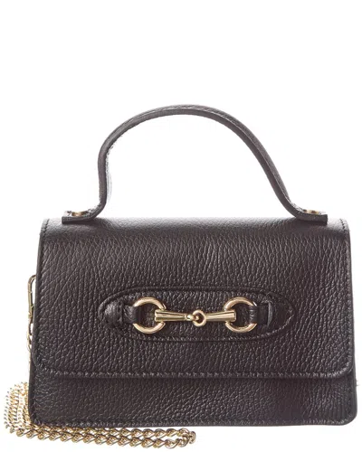 Isabella Rossetti Matilda Leather Crossbody In Brown