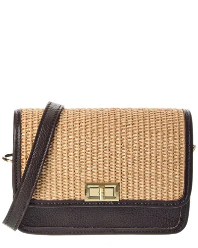 Isabella Rossetti Nina27 Canvas & Leather Crossbody In Brown