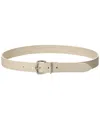 Isabella Rossetti Olivia Leather Belt In Neutral