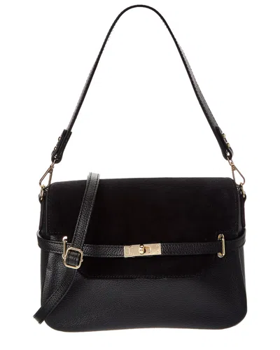 Isabella Rossetti Phoebe27 Leather Shoulder Bag In Black