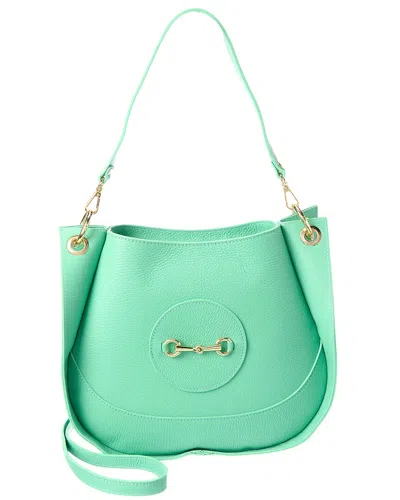 Isabella Rossetti Romy27 Leather Tote In Green