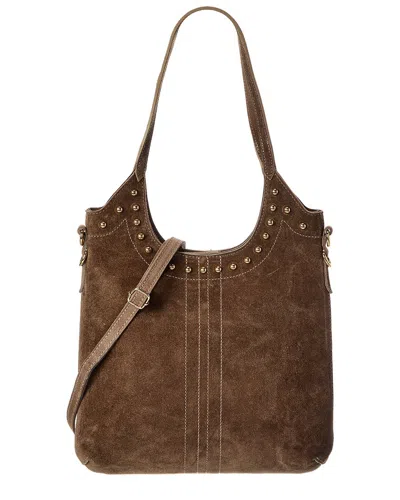 Isabella Rossetti Scarlett27 Studded Leather Tote In Brown