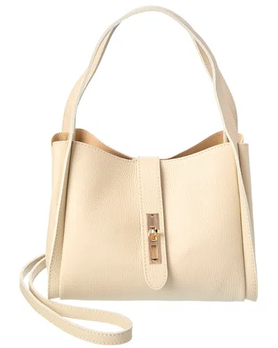 Isabella Rossetti Talia27 Leather Shoulder Bag In Tan