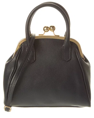 Isabella Rossetti Tally27 Top Handle Leather Satchel In Blue