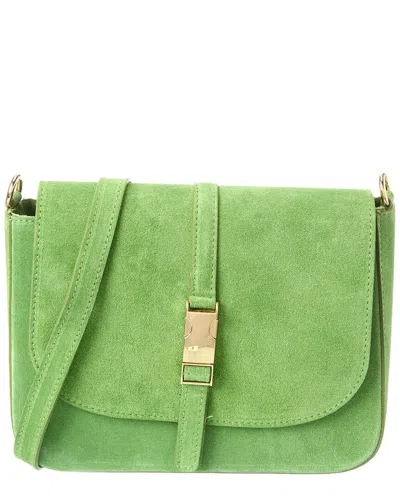 Isabella Rossetti Terra27 Suede Crossbody In Green