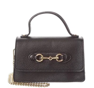 Isabella Rossetti Women's Matilda Leather Crossbody Bag In Black