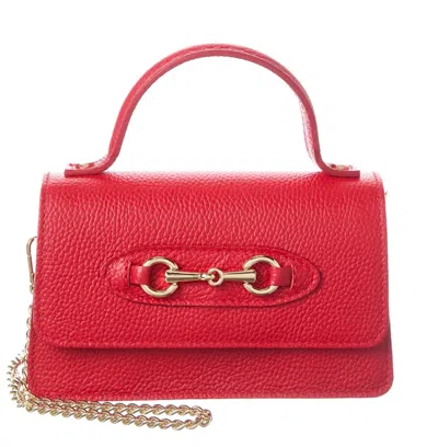 Isabella Rossetti Women's Matilda Leather Crossbody Bag In Red