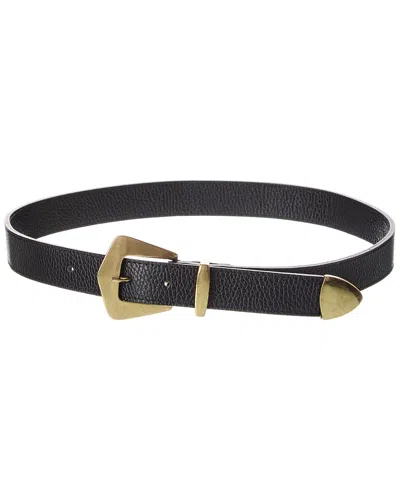 Isabella Rossetti Wynn Leather Belt In Black