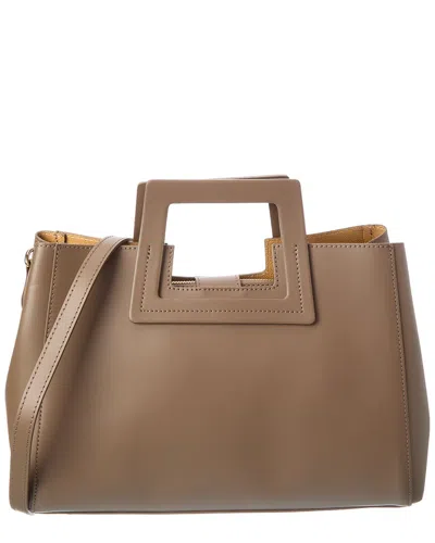 Isabella Rossetti Yara27 Leather Tote In Neutral
