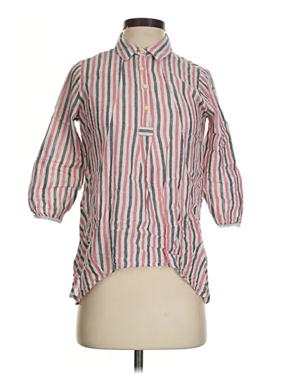 Pre-owned Isabella Sinclair 3/4 Sleeve Button Down Shirt In Pink