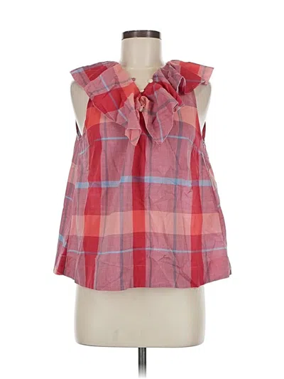 Pre-owned Isabella Sinclair Sleeveless Blouse In Red